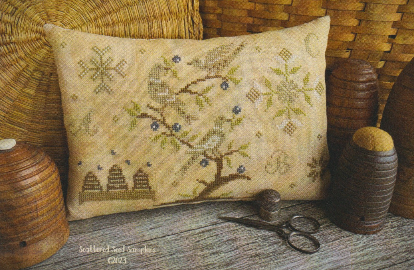 Sweeter Than Honey Pinkeep - Cross Stitch Pattern