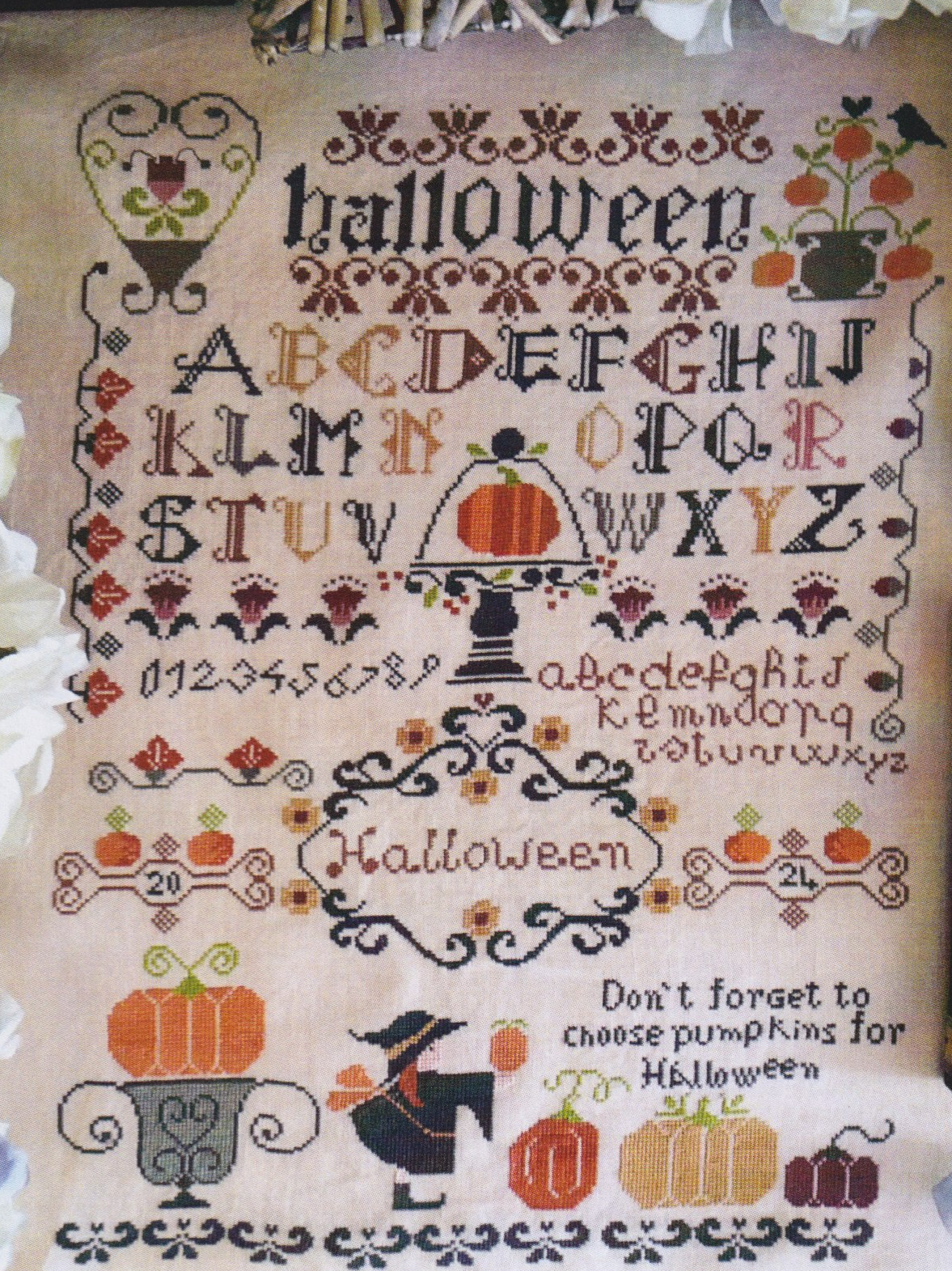 Halloween Sampler - Cross Stitch Pattern