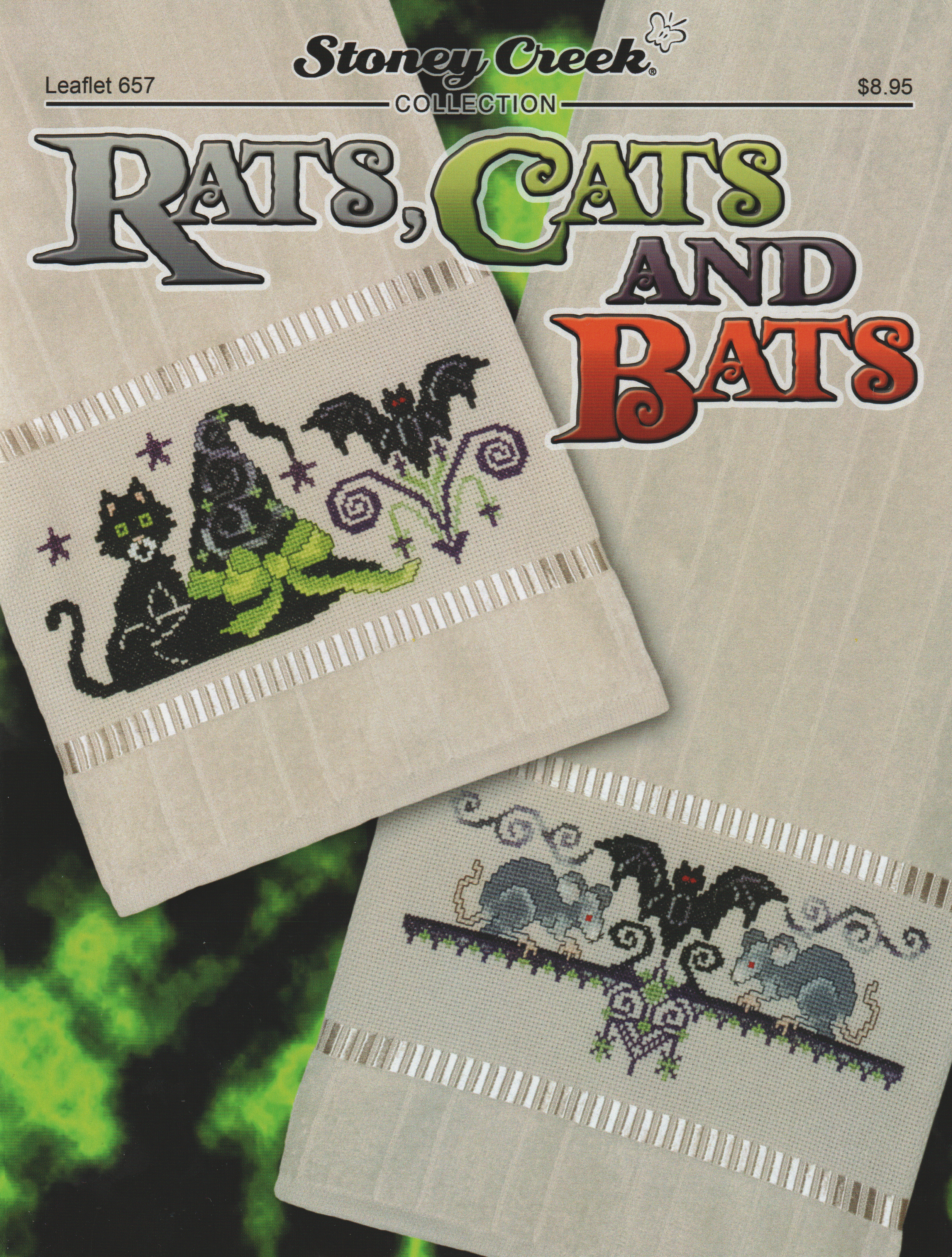 Rats Cats And Bats - Halloween Cross Stitch Pattern
