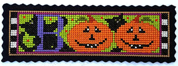 Boo Bookmark And Ornament - Halloween Cross Stitch Kit