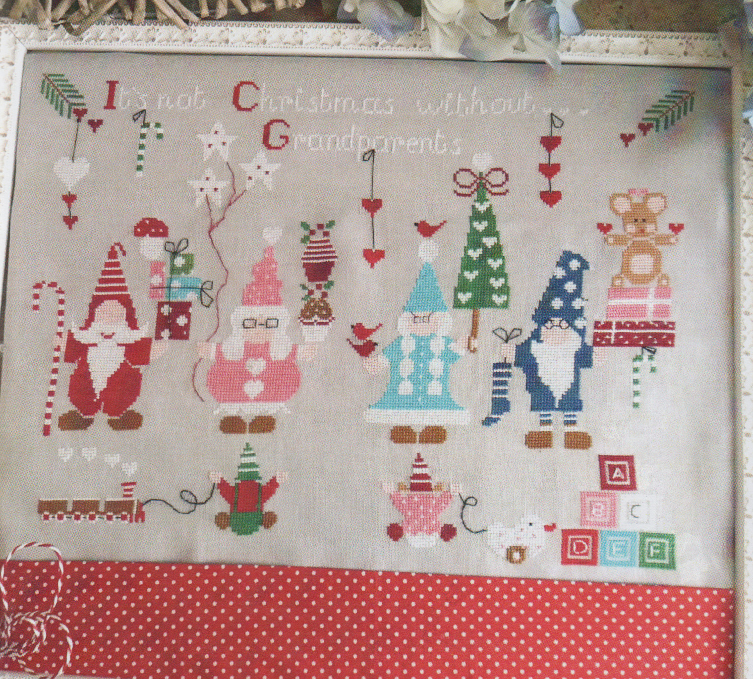 Non E Natale Senza Nonni - Christmas Cross Stitch Pattern