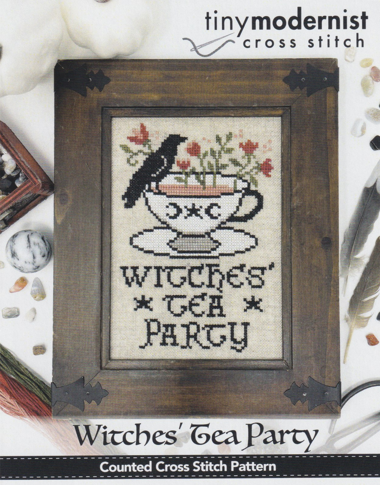 Witches' Tea Party - Halloween Cross Stitch Pattern