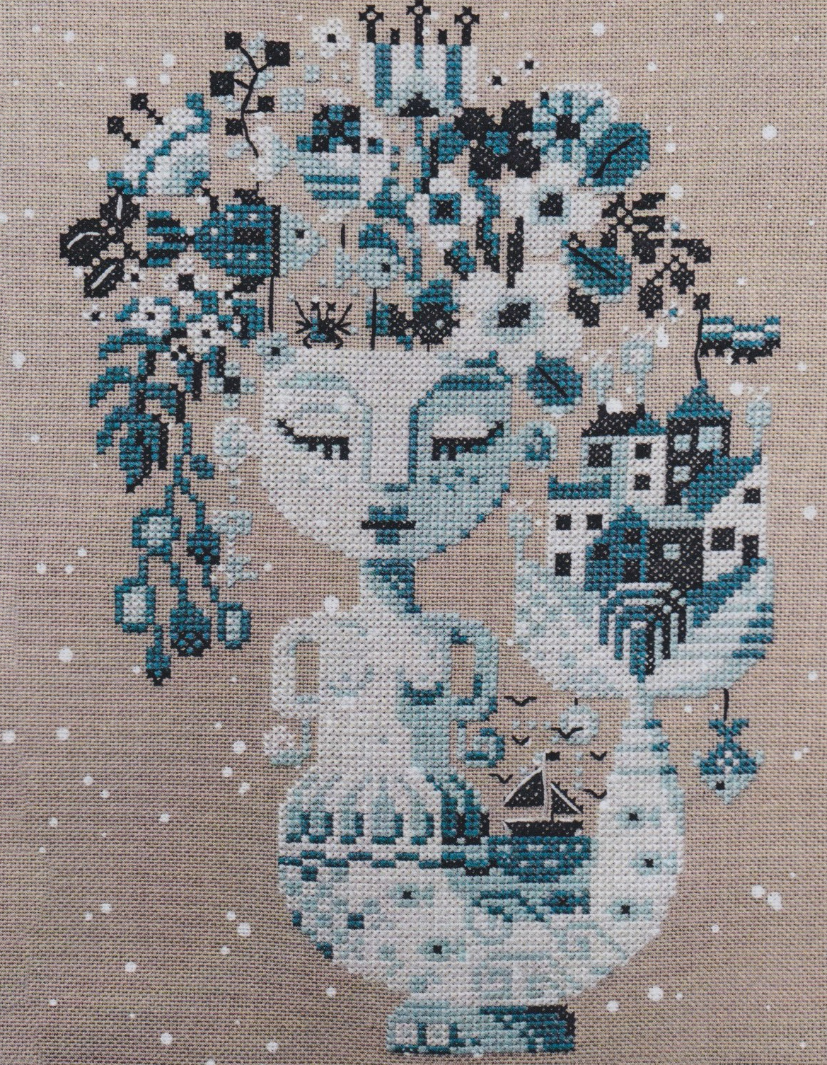 Underwater City - Cross Stitch Pattern