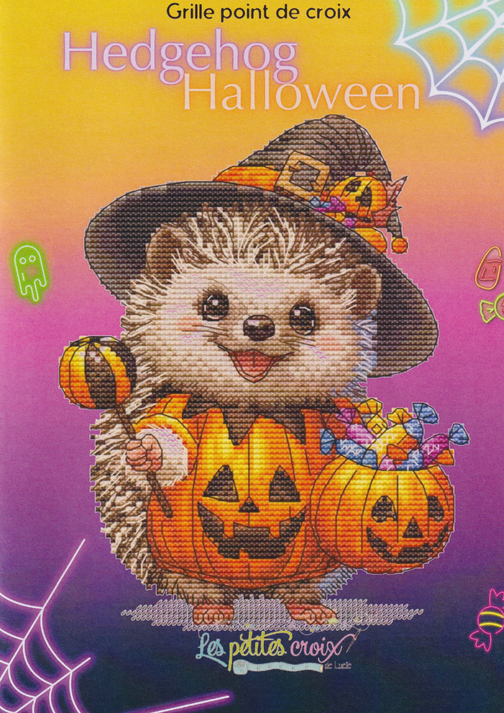 Hedgehog Halloween - Cross Stitch Pattern