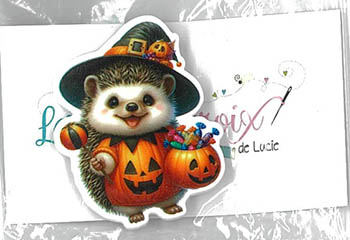 Hedgehog Halloween Magnet - Needle Minder