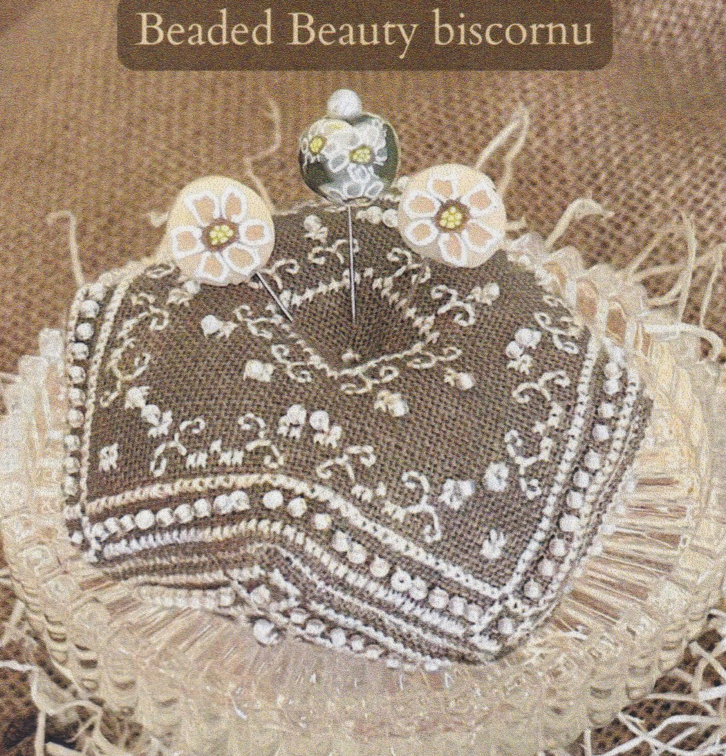 Beaded Beauty Biscornu - Cross Stitch Pattern