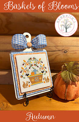 Autumn Basket Of Blooms - Cross Stitch Pattern