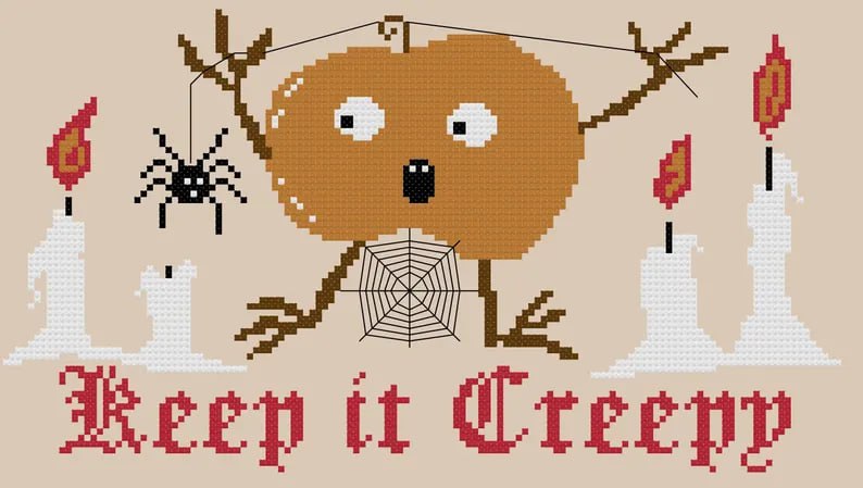 Keep It Creepy - Halloween Cross Stitch Pattern