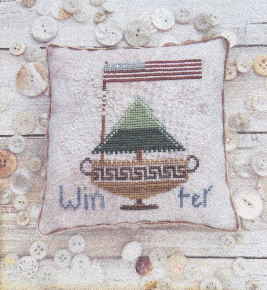 Winter Flag - Christmas Cross Stitch Pattern