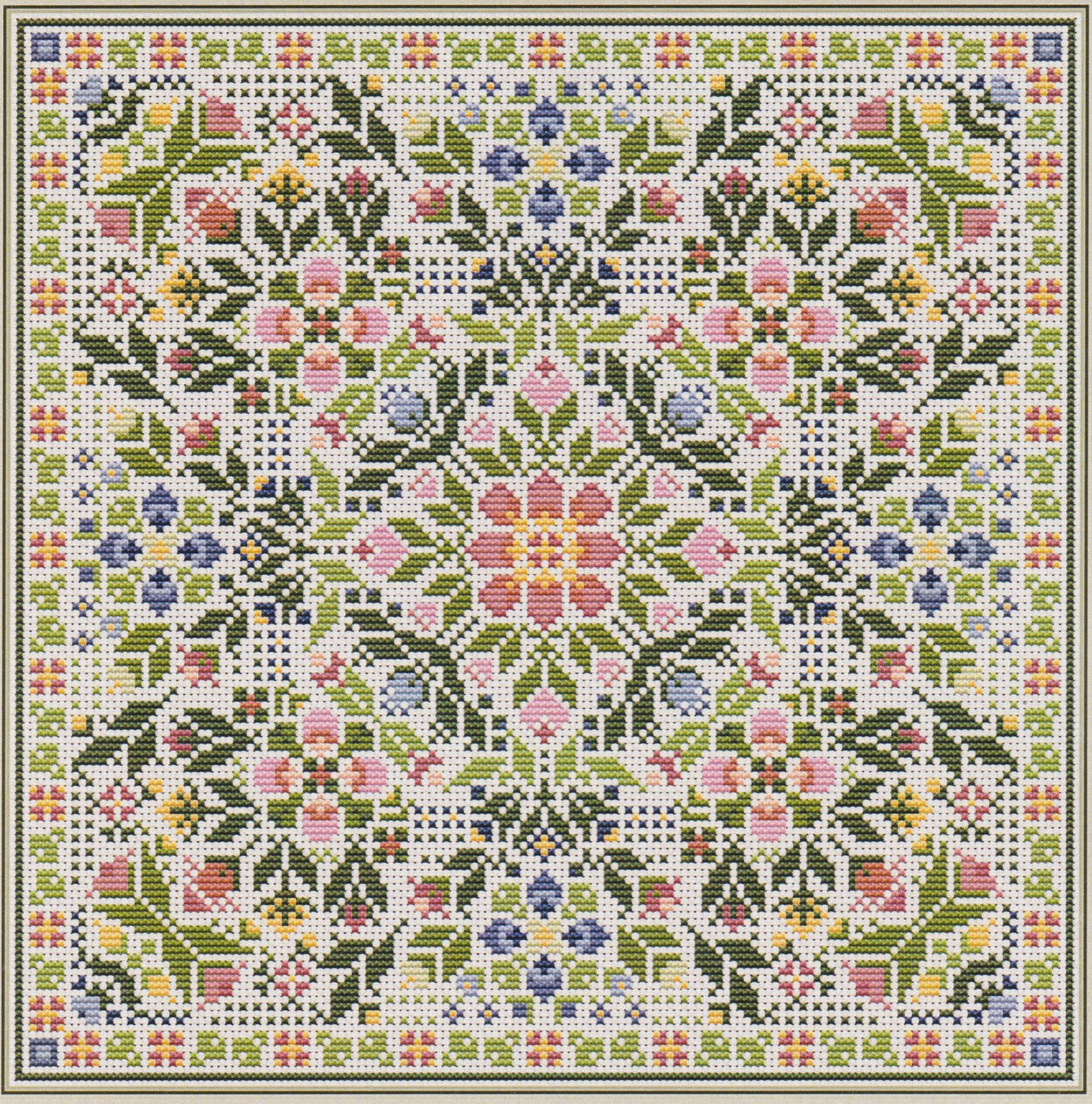 English Garden - Cross Stitch Pattern