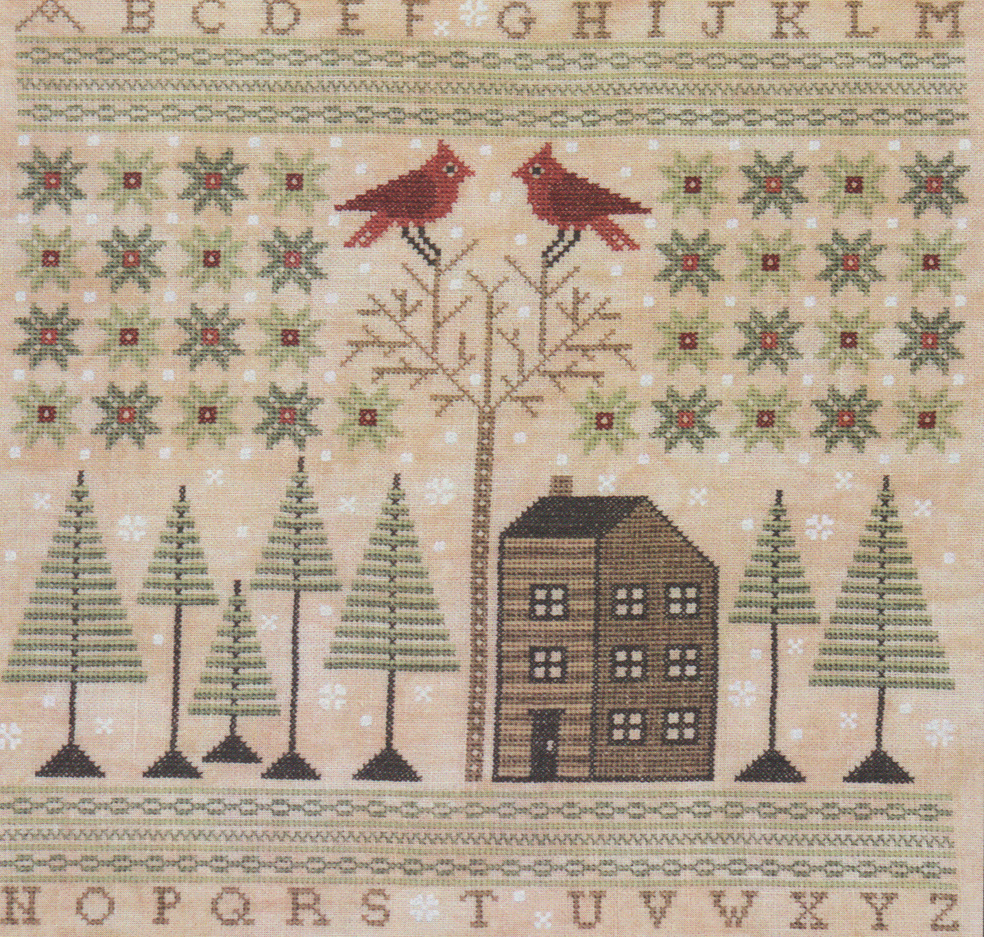 Cozy Winter Sampler - Christmas Cross Stitch Pattern