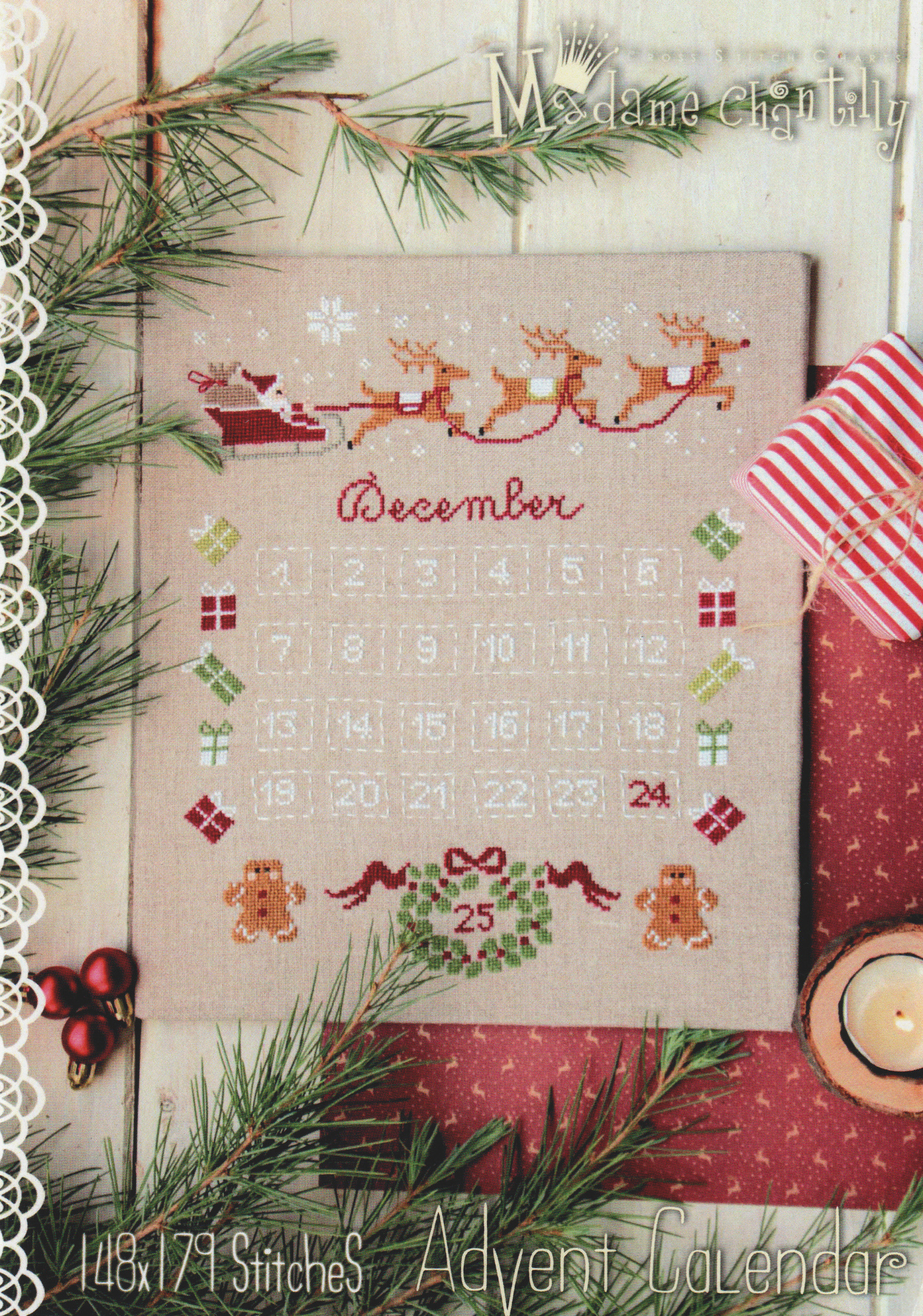 Advent Calendar - Christmas Cross Stitch Pattern