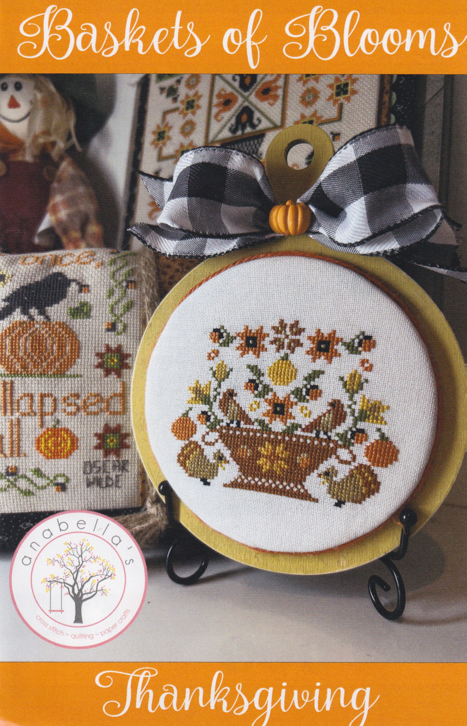 Basket Of Blooms Thanksgiving - Cross Stitch Pattern