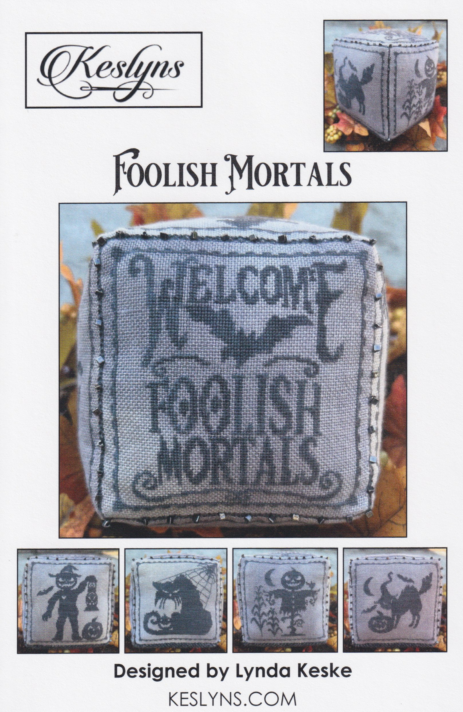 Foolish Mortals - Halloween Cross Stitch Pattern