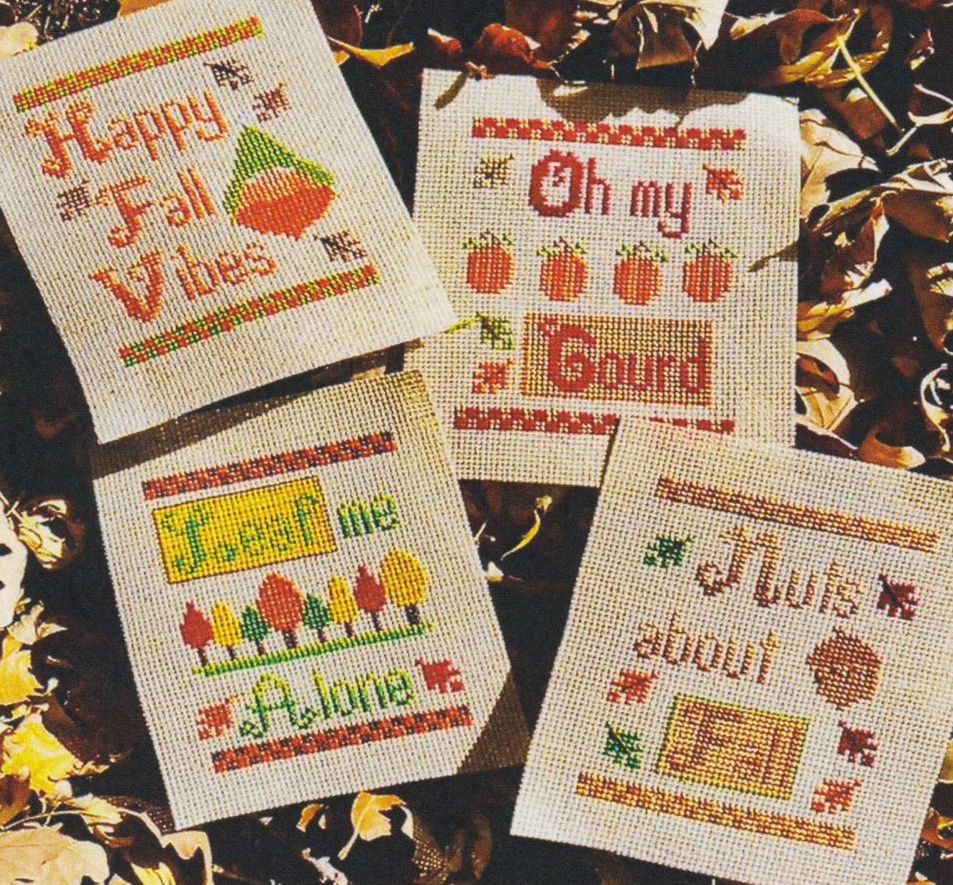 Fall Vibes 4-Pack - Cross Stitch Pattern