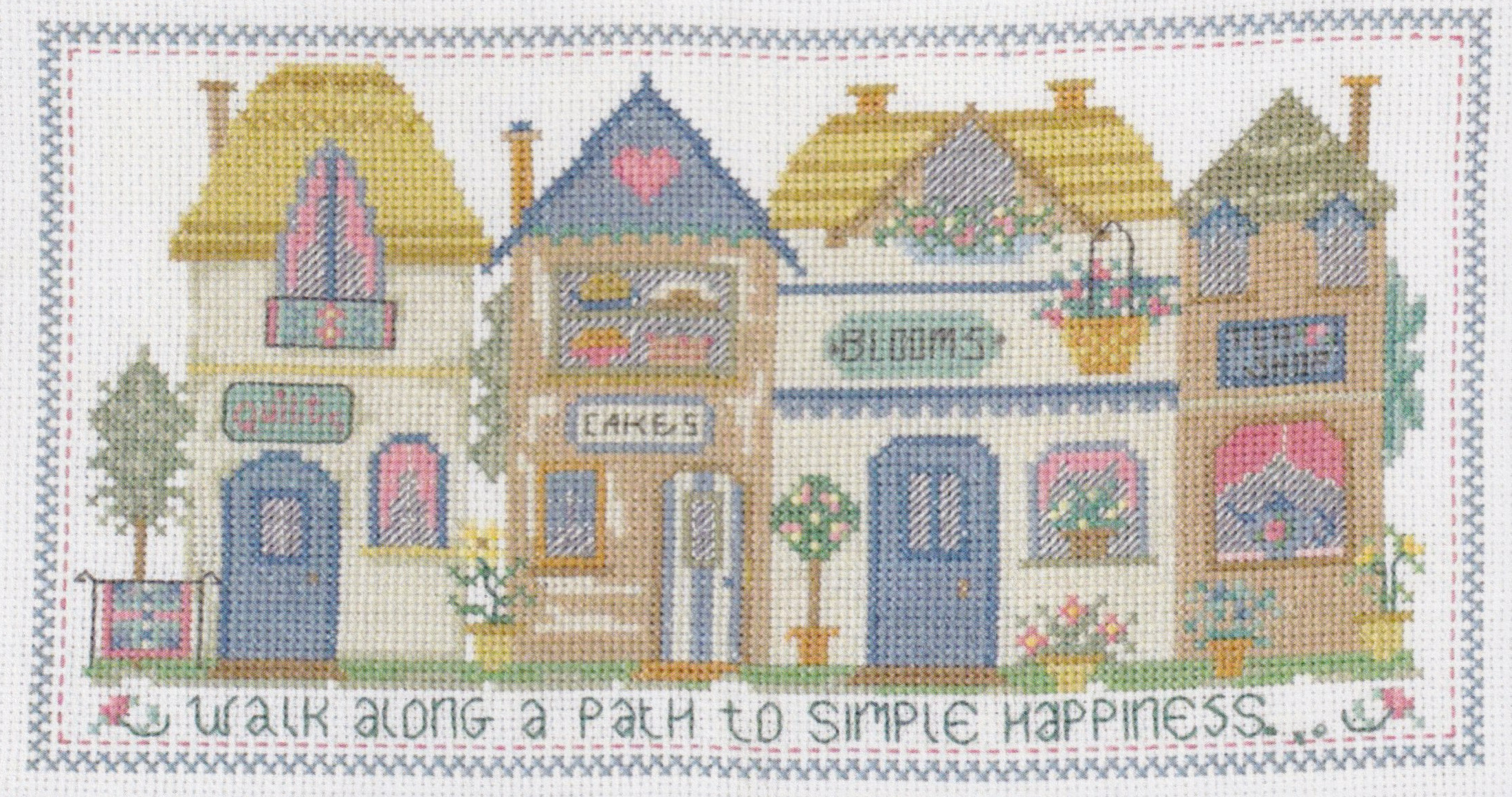 Along Rosebud Lane - Cross Stitch Pattern