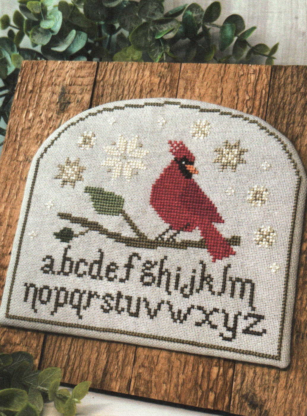Cardinal Star Sampler - Cross Stitch Pattern