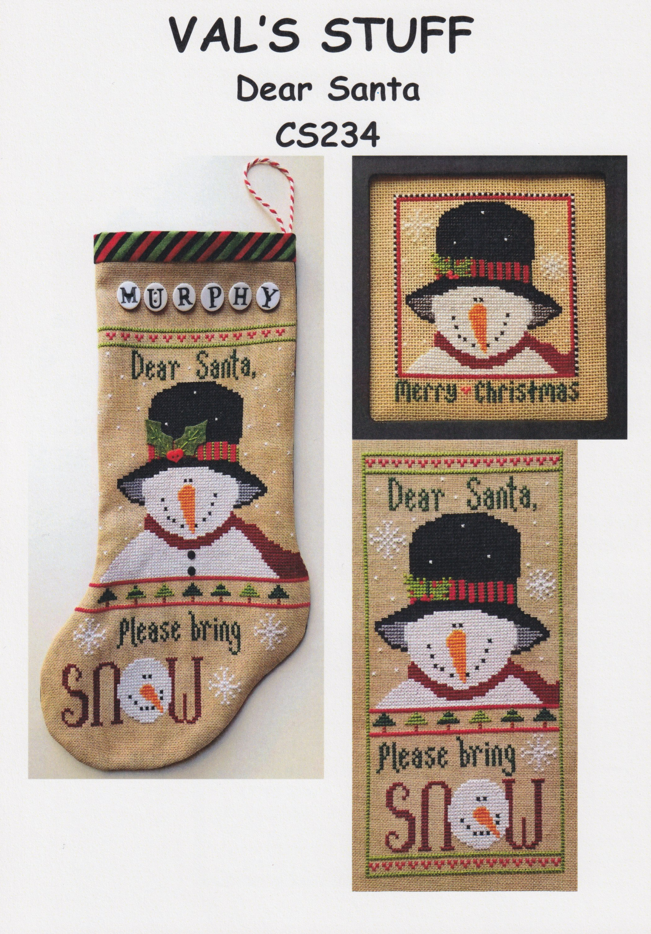 Dear Santa - Christmas Cross Stitch Kit