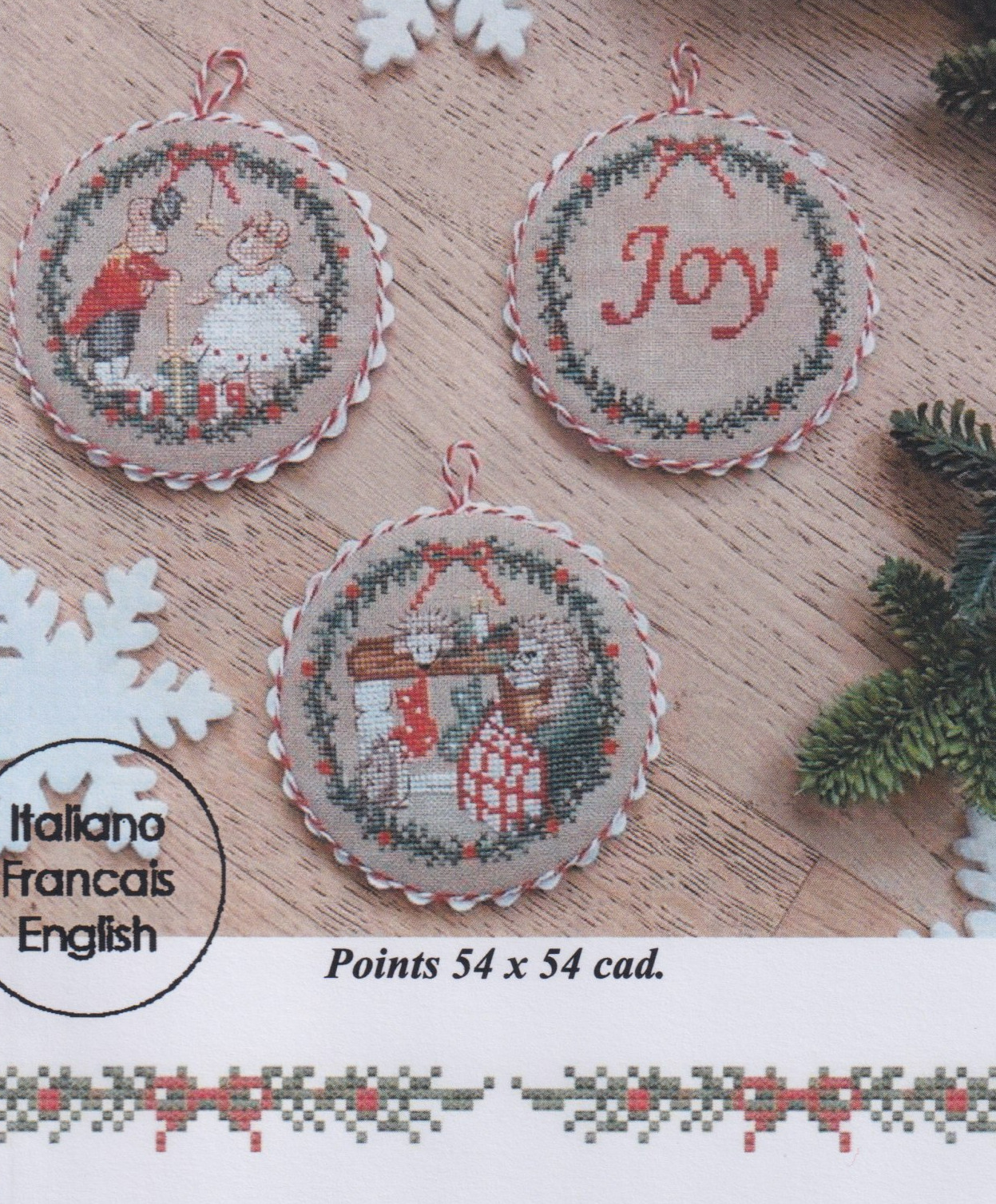 Decori Per L'albero - Christmas Ornament Cross Stitch