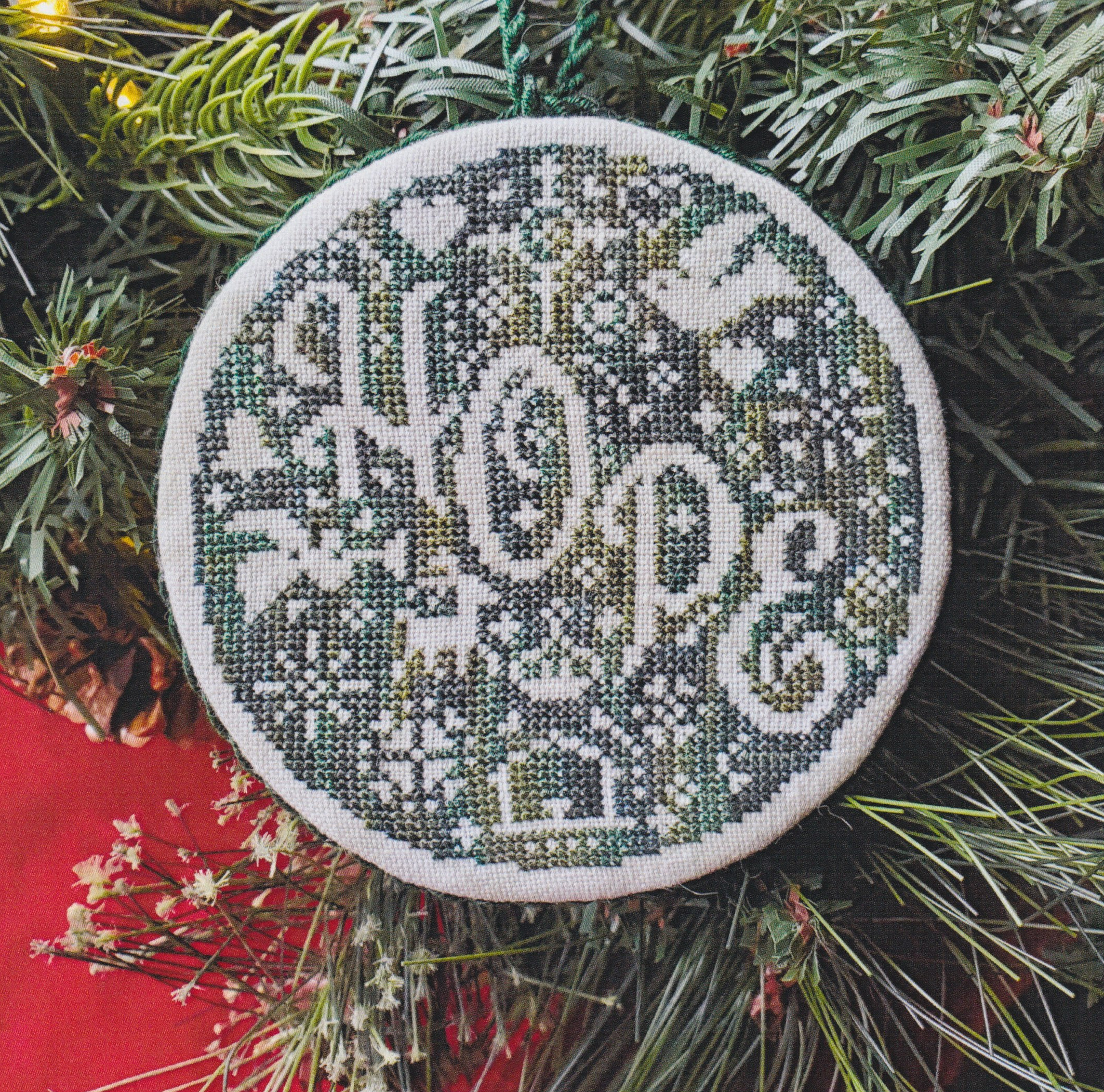Hope Bauble - Christmas Ornament Cross Stitch Pattern