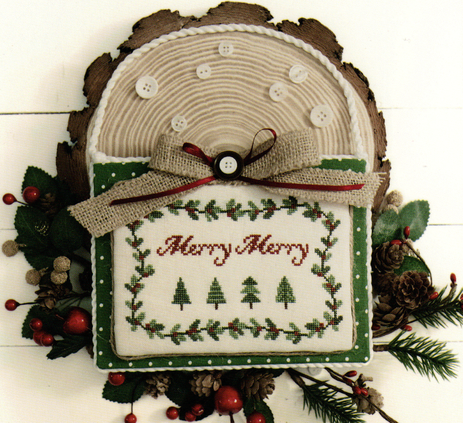 Merry Merry - Christmas Cross Stitch Pattern
