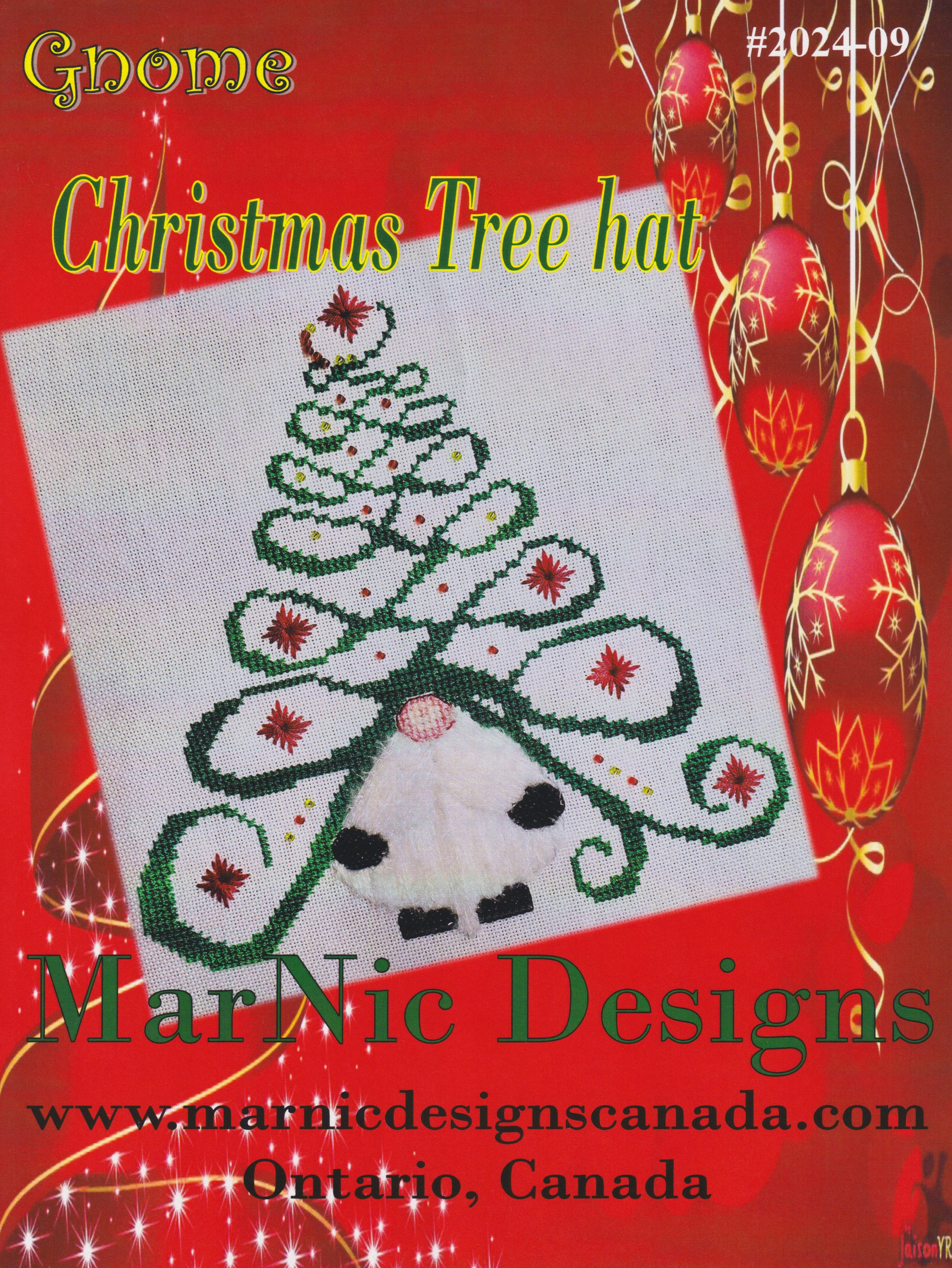 Christmas Tree Hat Gnome - Cross Stitch Pattern