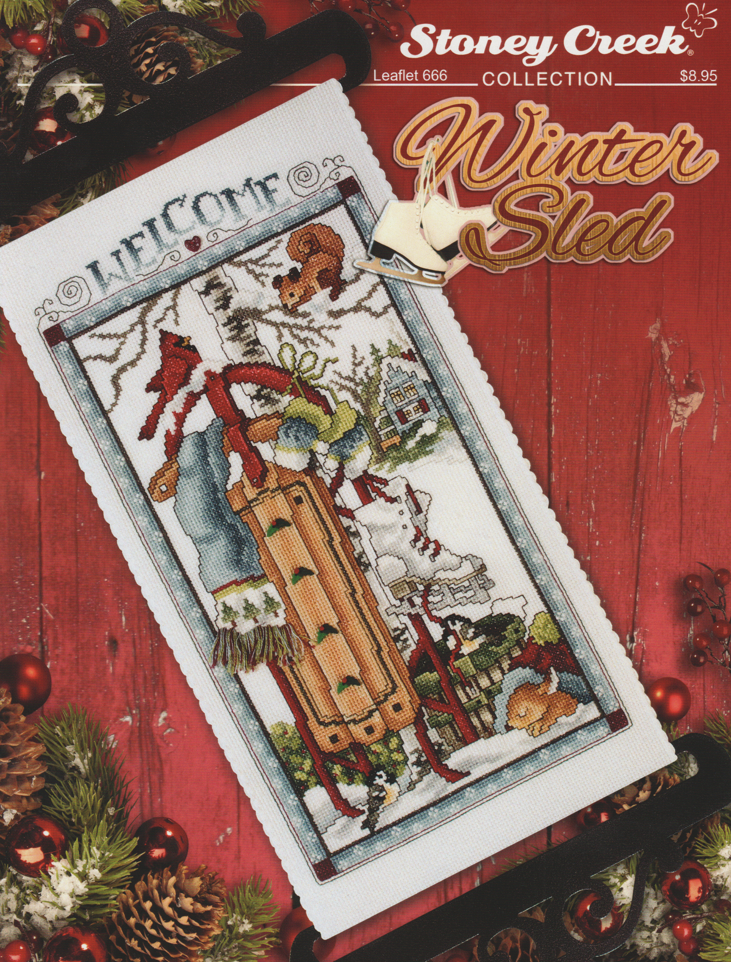 Winter Sled - Cross Stitch Pattern