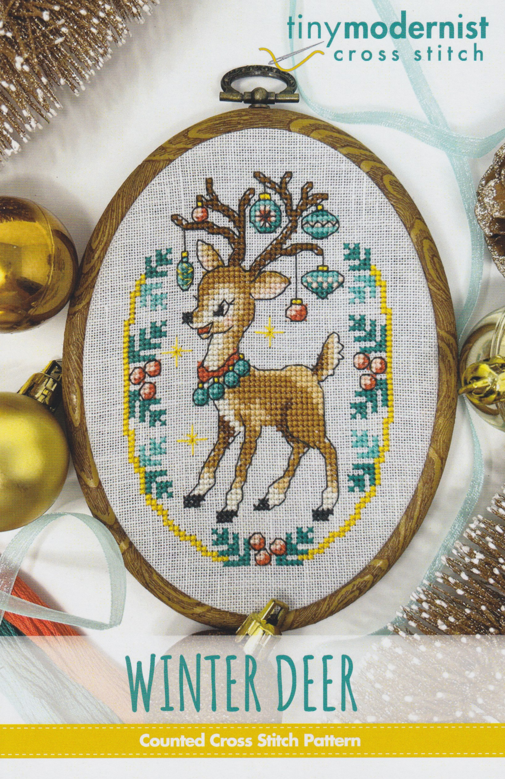 Winter Deer - Christmas Cross Stitch Pattern