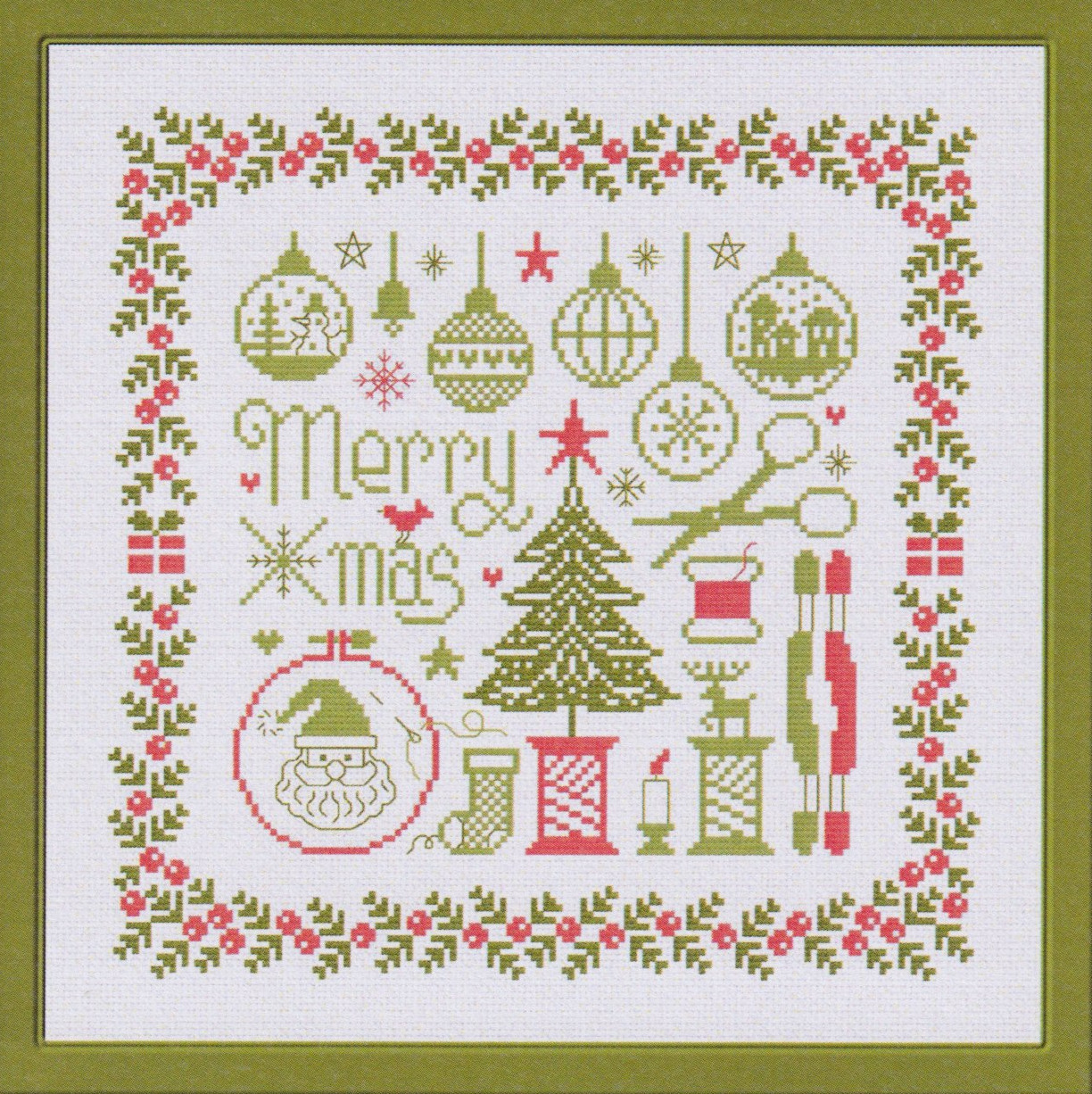 Petites Croix De Noel - Christmas Cross Stitch Pattern
