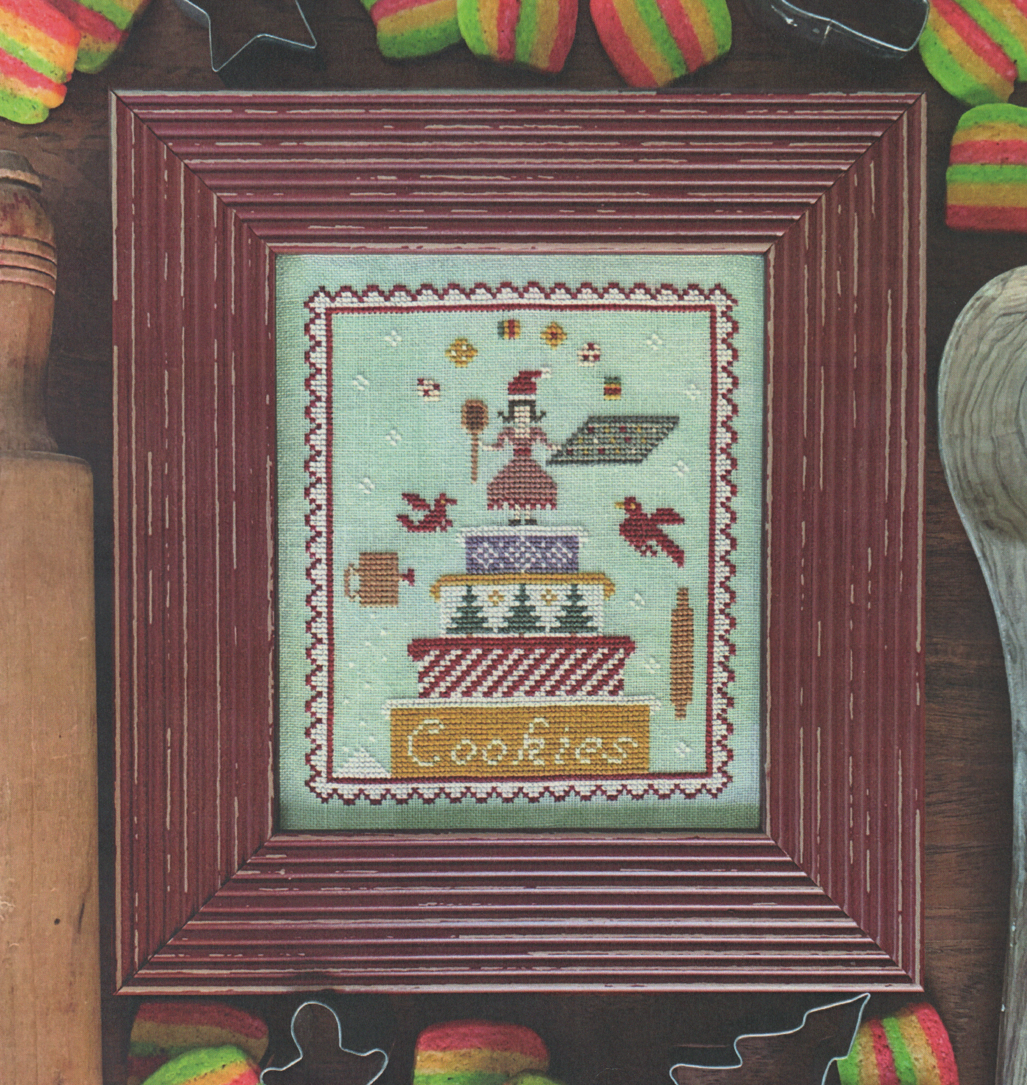 Mimi's Cookie Tins - Christmas Cross Stitch Pattern