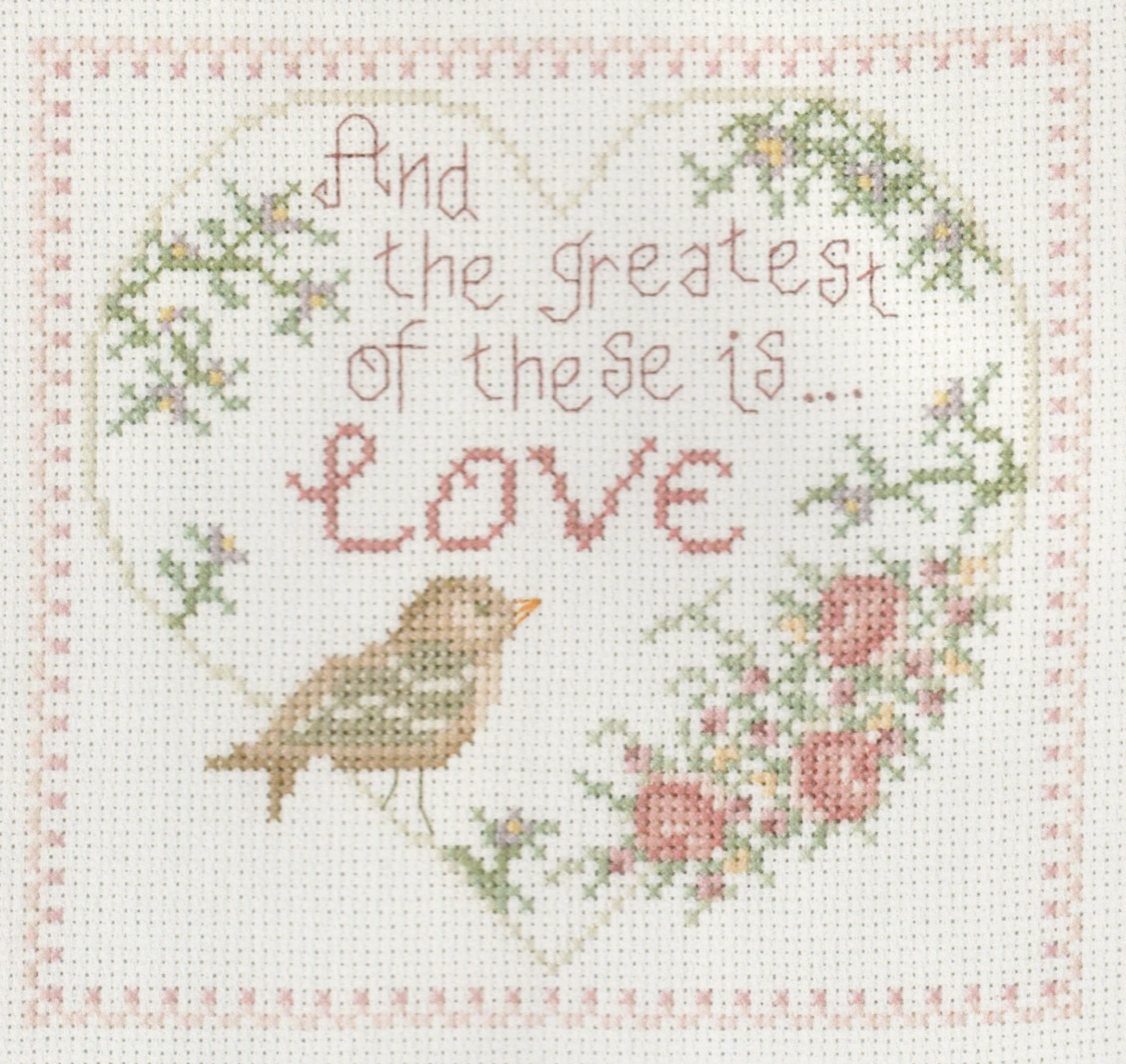 Greatest Is Love - Cross Stitch Pattern