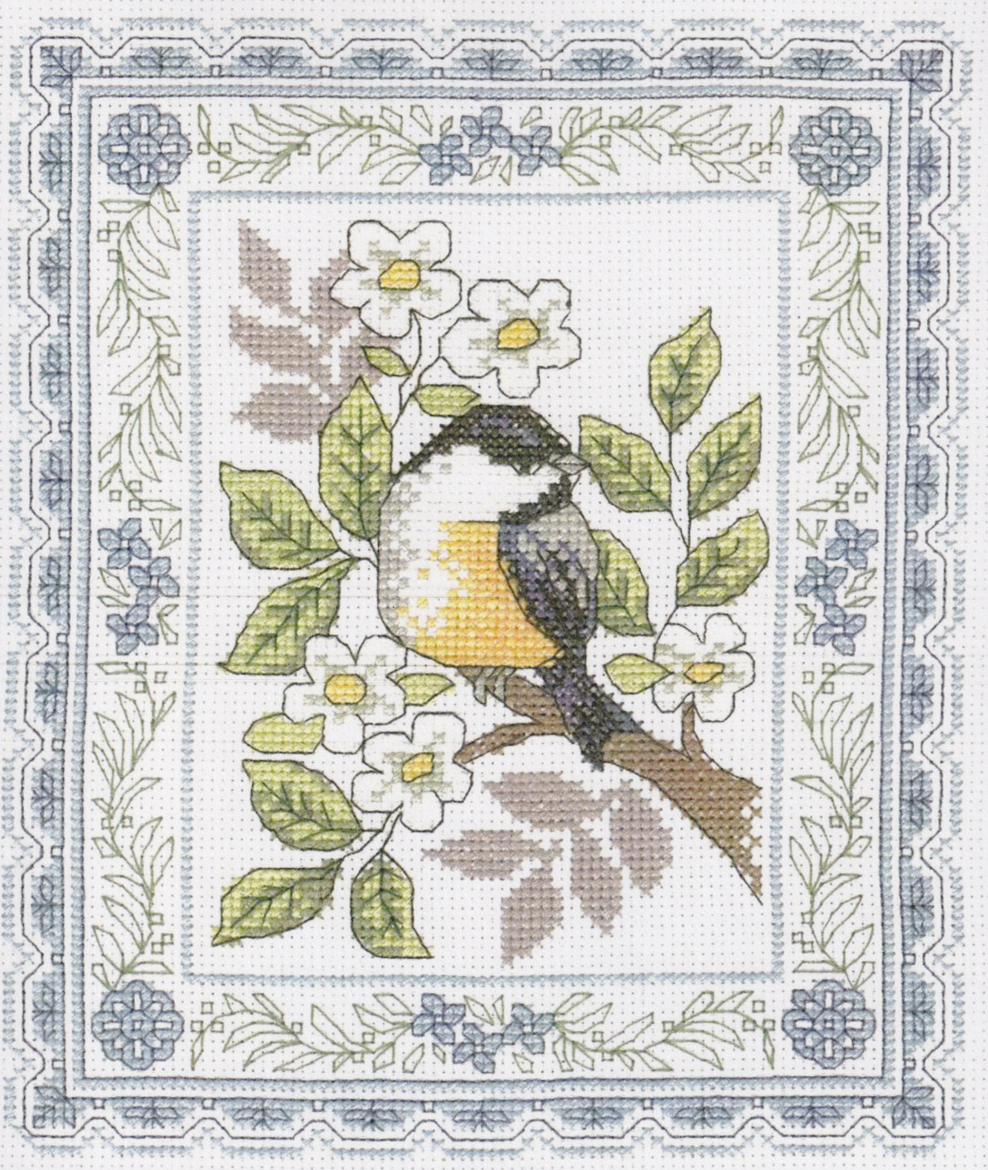 Chirping Chickadee - Cross Stitch Pattern