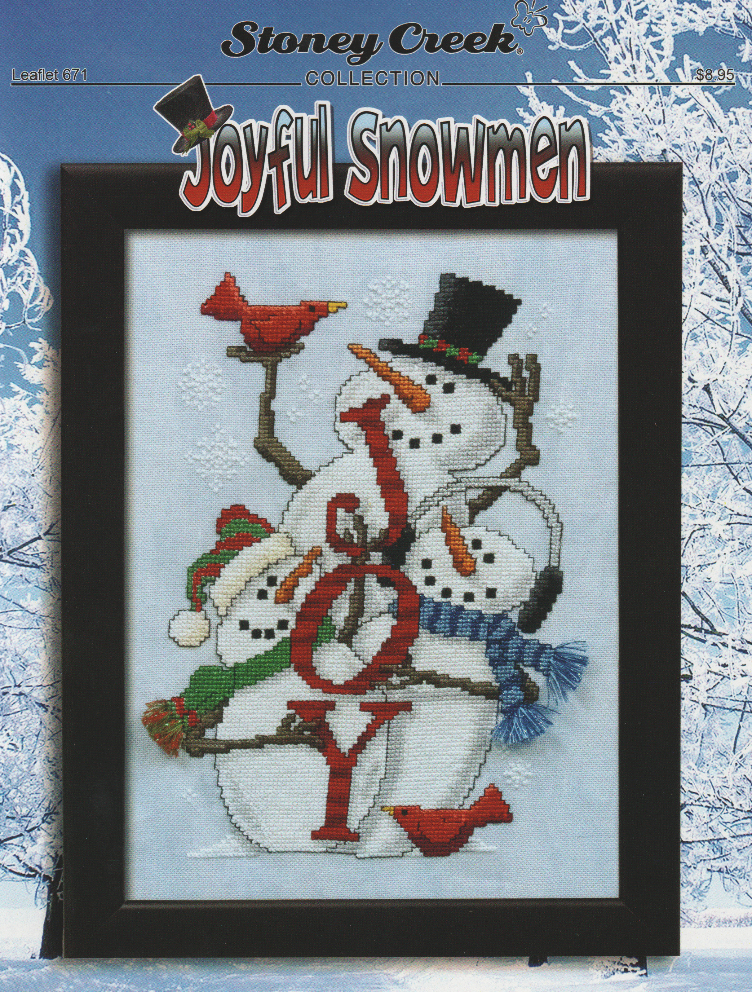 Joyful Snowmen - Cross Stitch Pattern