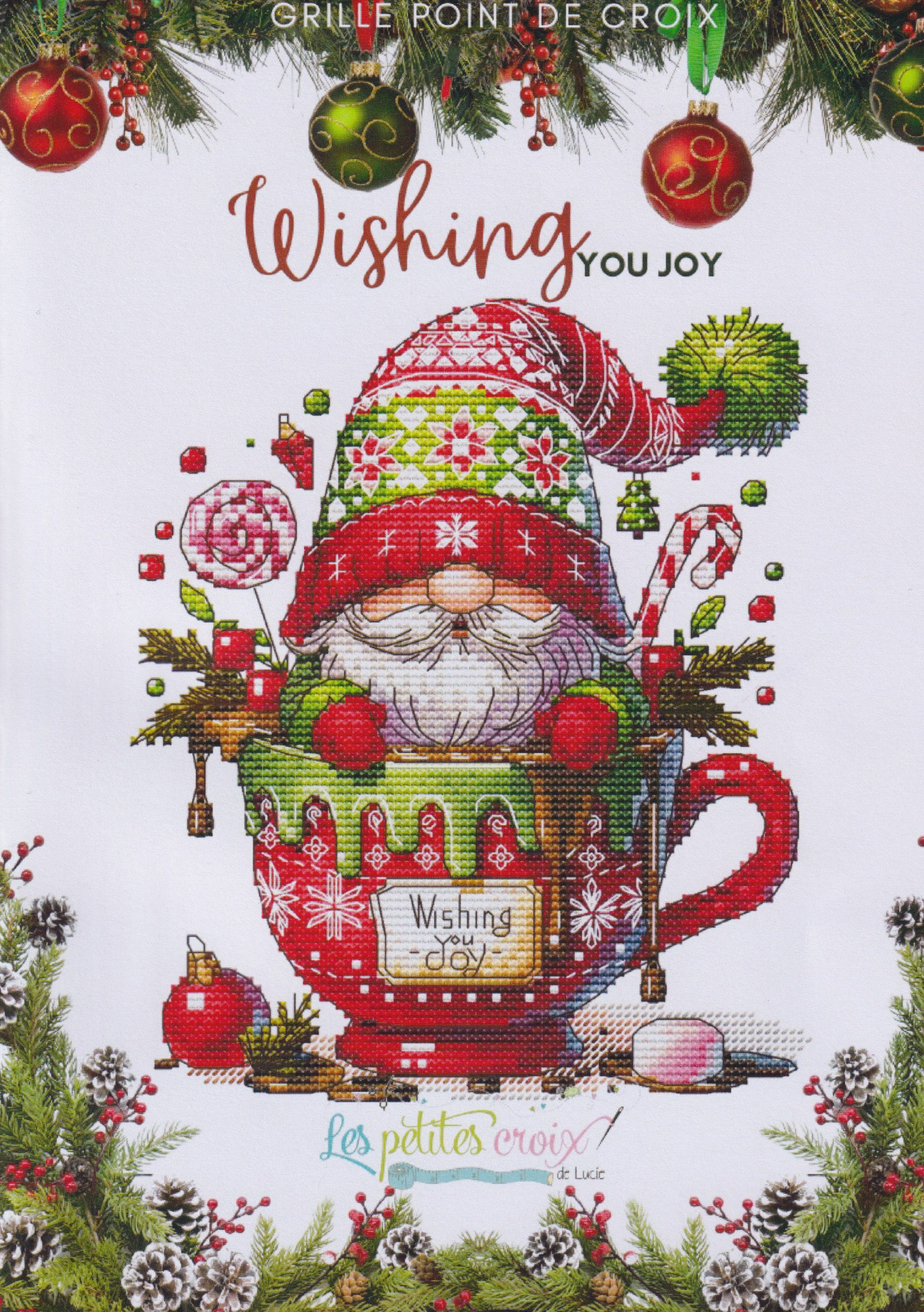 Wishing You Joy - Christmas Cross Stitch Pattern