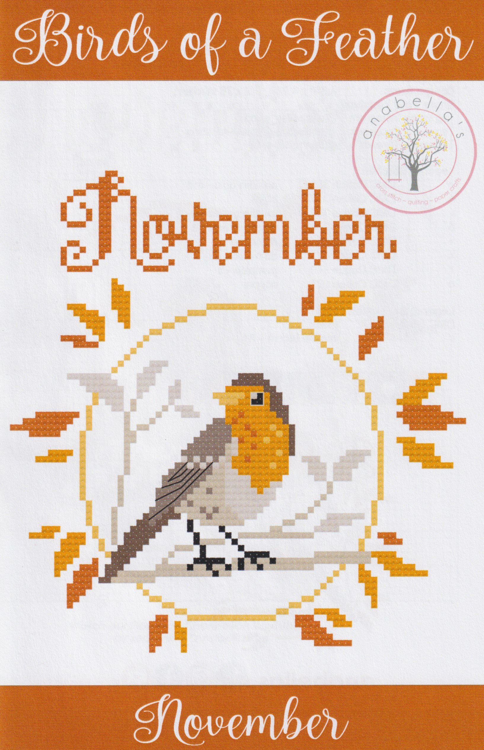 Birds Of A Feather November - Cross Stitch Pattern