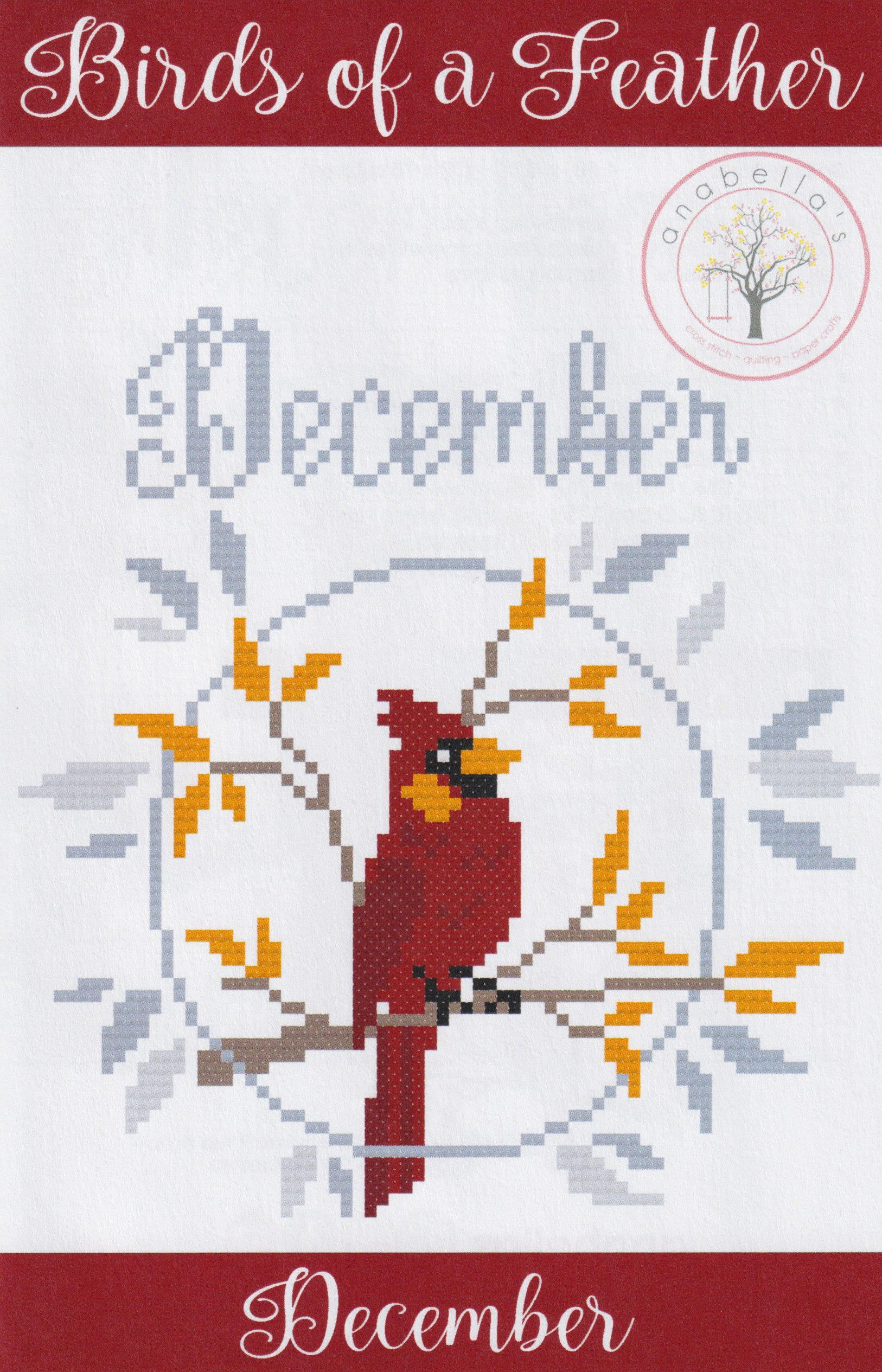 Birds Of A Feather December - Cross Stitch Pattern