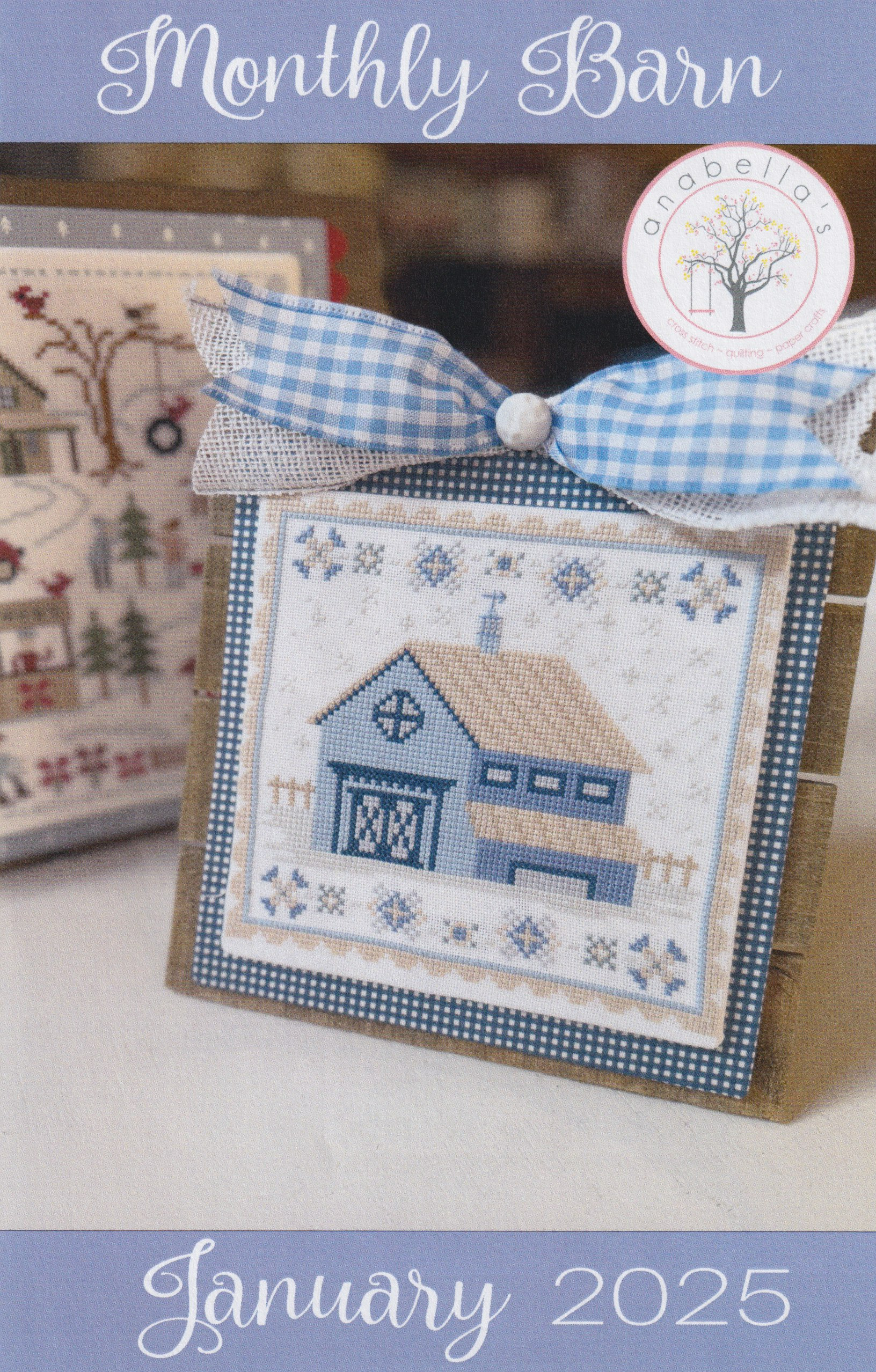 January 2025 Monthly Barn - Cross Stitch Pattern