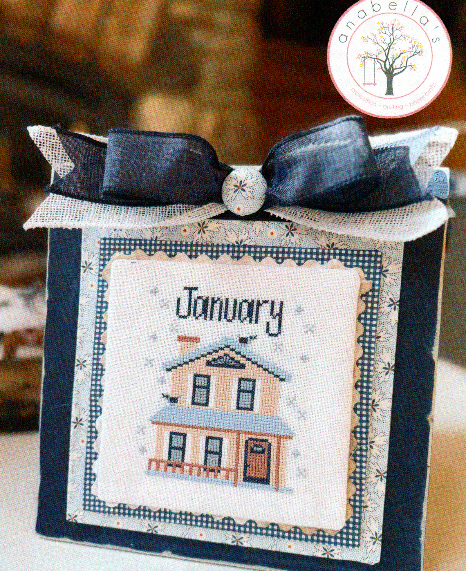 Tiny Monthly Markers January - Cross Stitch Pattern