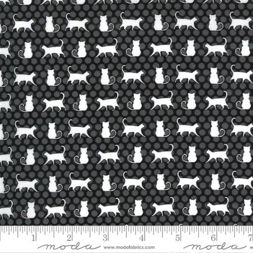 Midnight Magic 2 Midnight - Cat Parade Halloween Fabric