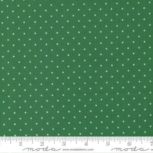 Candy Cane Lane Evergreen - Twinkle Dot - Quilt Fabric