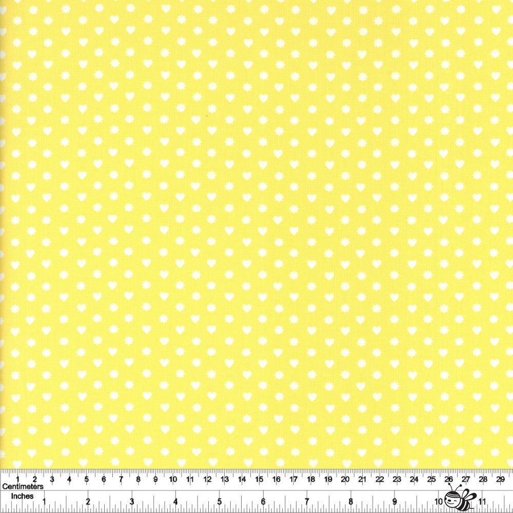 Love Lily Lemonade - I Heart Flowers Dot - Quilt Fabric