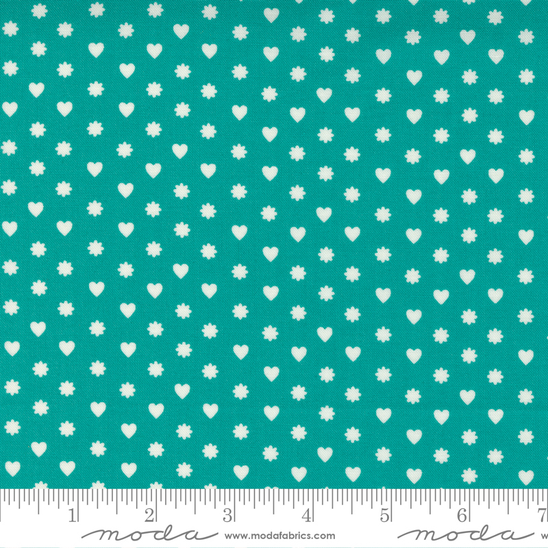 Love Lily Surf - I Heart Flowers Dot - Quilt Fabric