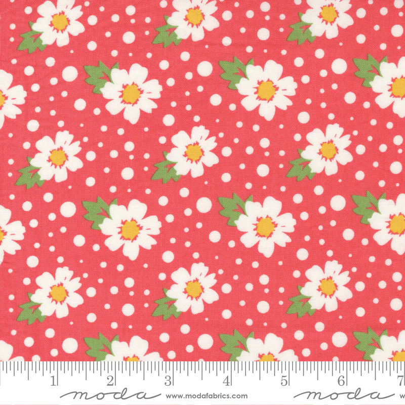 Zinnia Flamingo - Daisy Daisy - Quilt Fabric
