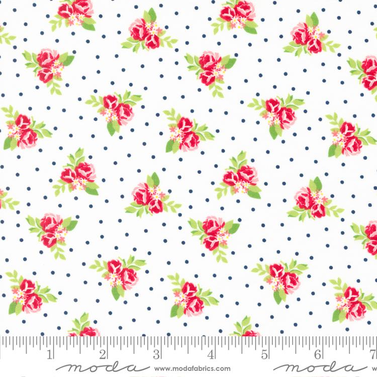 Berry Basket Sugar - Tiny Flowers Small Floral - Fabric