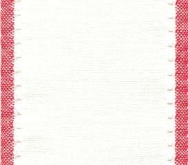 27 Count Ant White/Red Country Aire Linen Banding 3.9x36