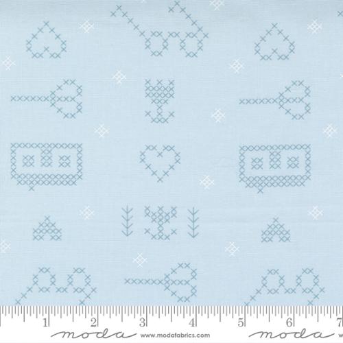 Make Time Breeze - Stitching Sampler Icons - Quilt Fabric