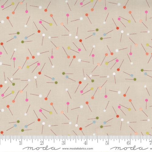 Make Time Cloud - Stitching Pins Dot - Quilt Fabric