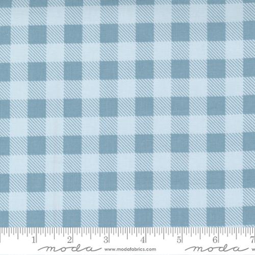 Make Time Bluebell - Stitching Check Check - Quilt Fabric