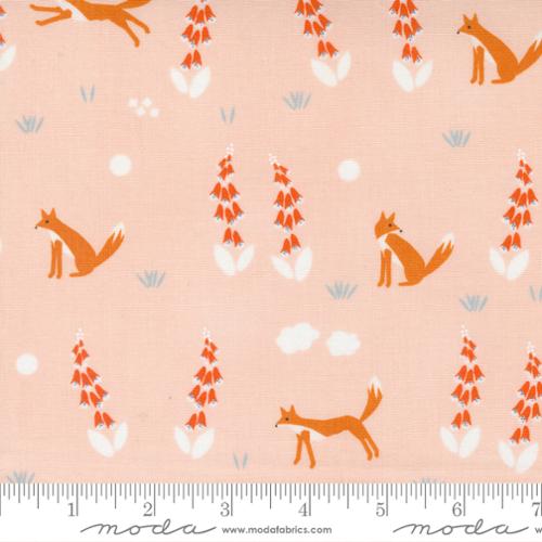Meander Foxes Blush - Quilt Fabric