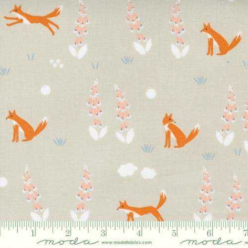 Meander Foxes Cloud - Quilt Fabric